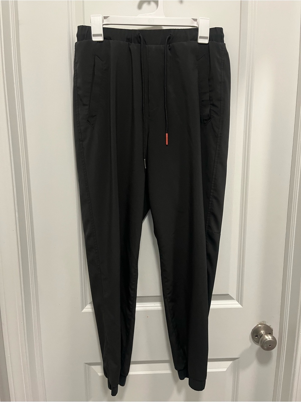 Rag And Bone Black poly spandex Joggers MedElastic Waist Drawstring